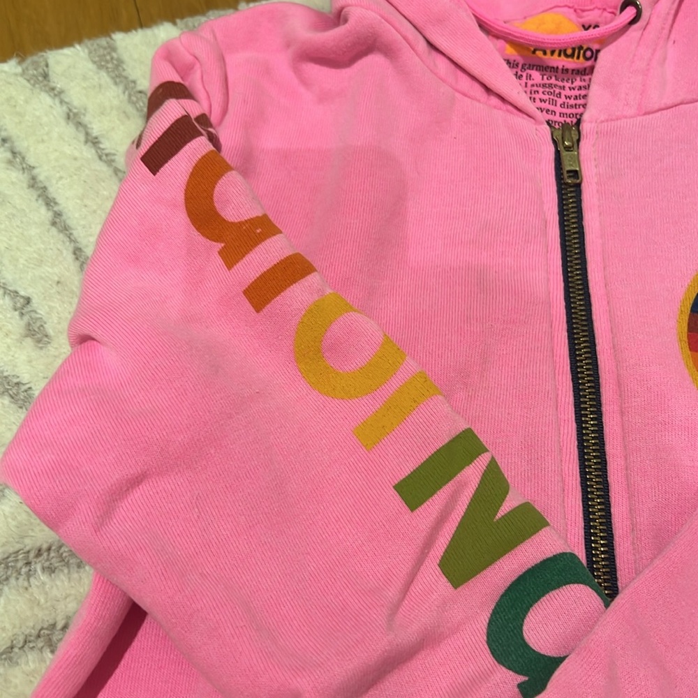 Pink Aviator Nation Zip-Up Hoodie - Picture 2 of 5